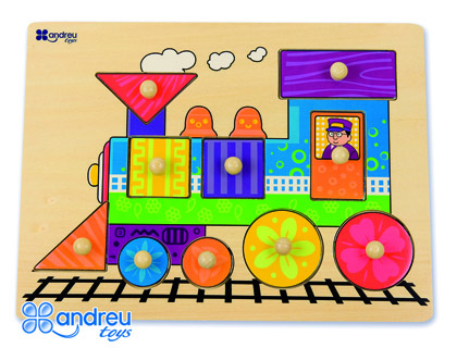 PUZZLE ANDREUTOYS MADEIRA COMBOIO 10 PECAS
