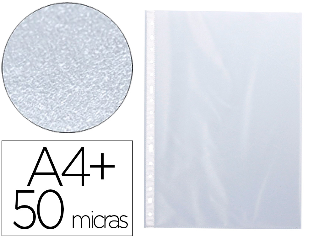 BOLSA CATALOGO/MICA Q-CONNECT FOLIO 50 MICRONS PELE DE LARANJA BOLSA DE 10 UNIDADES