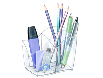 ORGANIZADOR DE SECRETARIA CEP GAMA ISIS PLASTICO TRANSPARENTE 118X89X98 MM