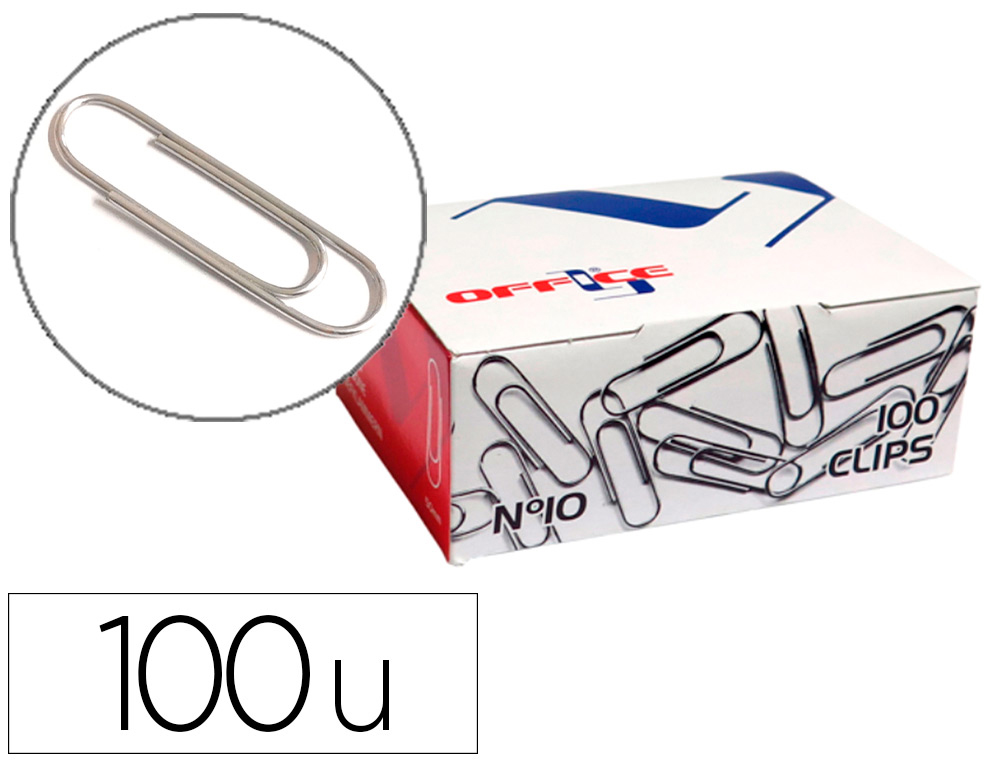 CLIPS LISMANIA L-OFFICE N10 50 MM CAIXA DE 100 UNIDADES