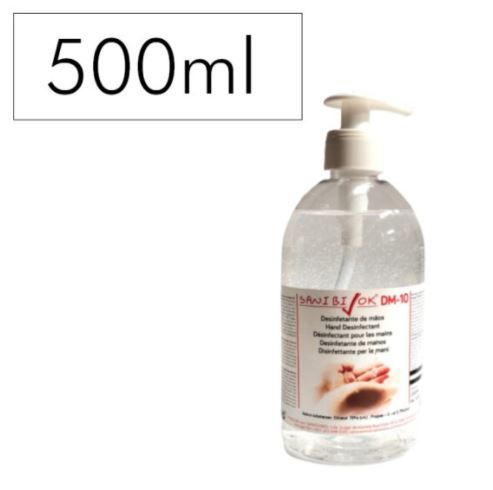 GEL DE MOS DESINFECTANTE HIDRO-ALCOLICO SANIBIOK DM-10  - 500 ML