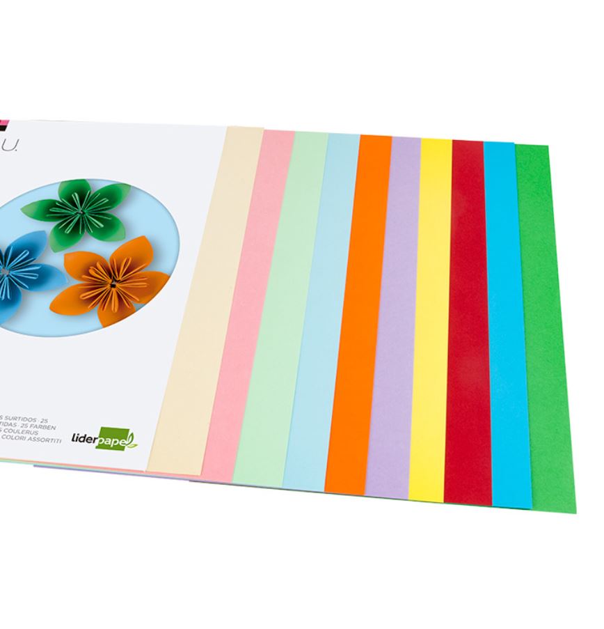 CARTOLINA 21CMX9,9CM 180GR 300 FOLHAS DE 10 CORES SORTIDAS MOD 37332